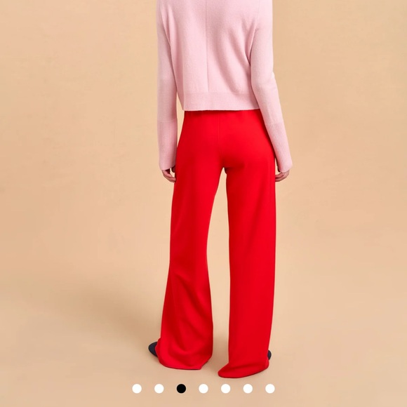 NWT La Ligne Colby Pants in Red - Picture 8 of 9